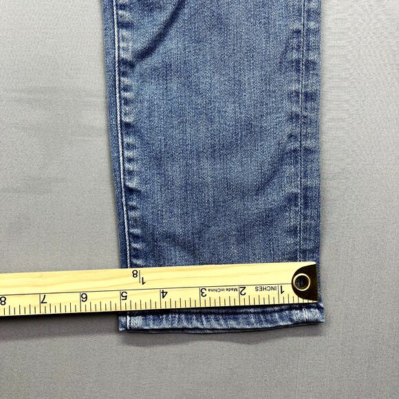 Anthropologie AG Retro Stevie Slim Straight Jeans Size‎ 26R Mid Rise Light Wash - Picture 6 of 16